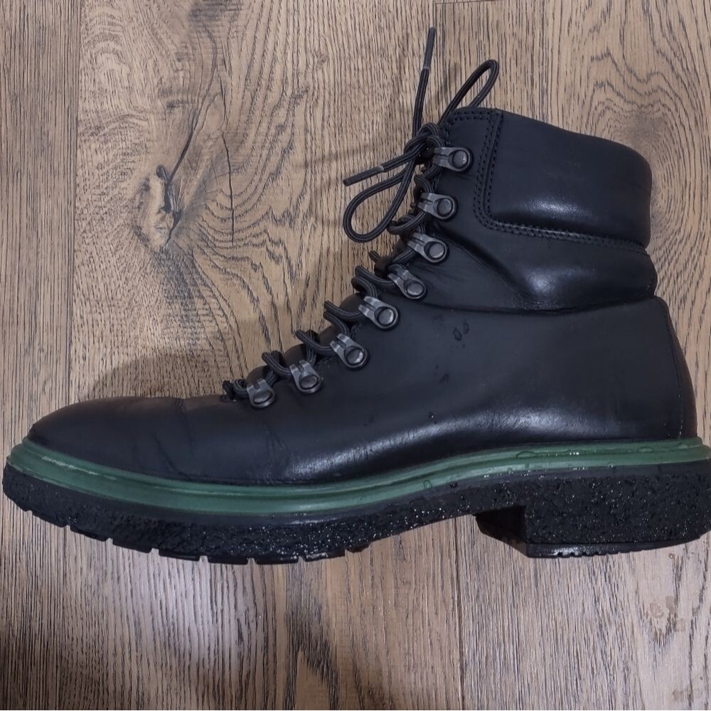 ECCO Women Crepetray Fashion Genuine Leather Combat Ankle Boot Size 10 - Picture 7 of 11